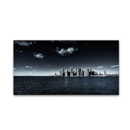 David Ayash 'NYC Financial District And Downtown' Canvas Art,12x24